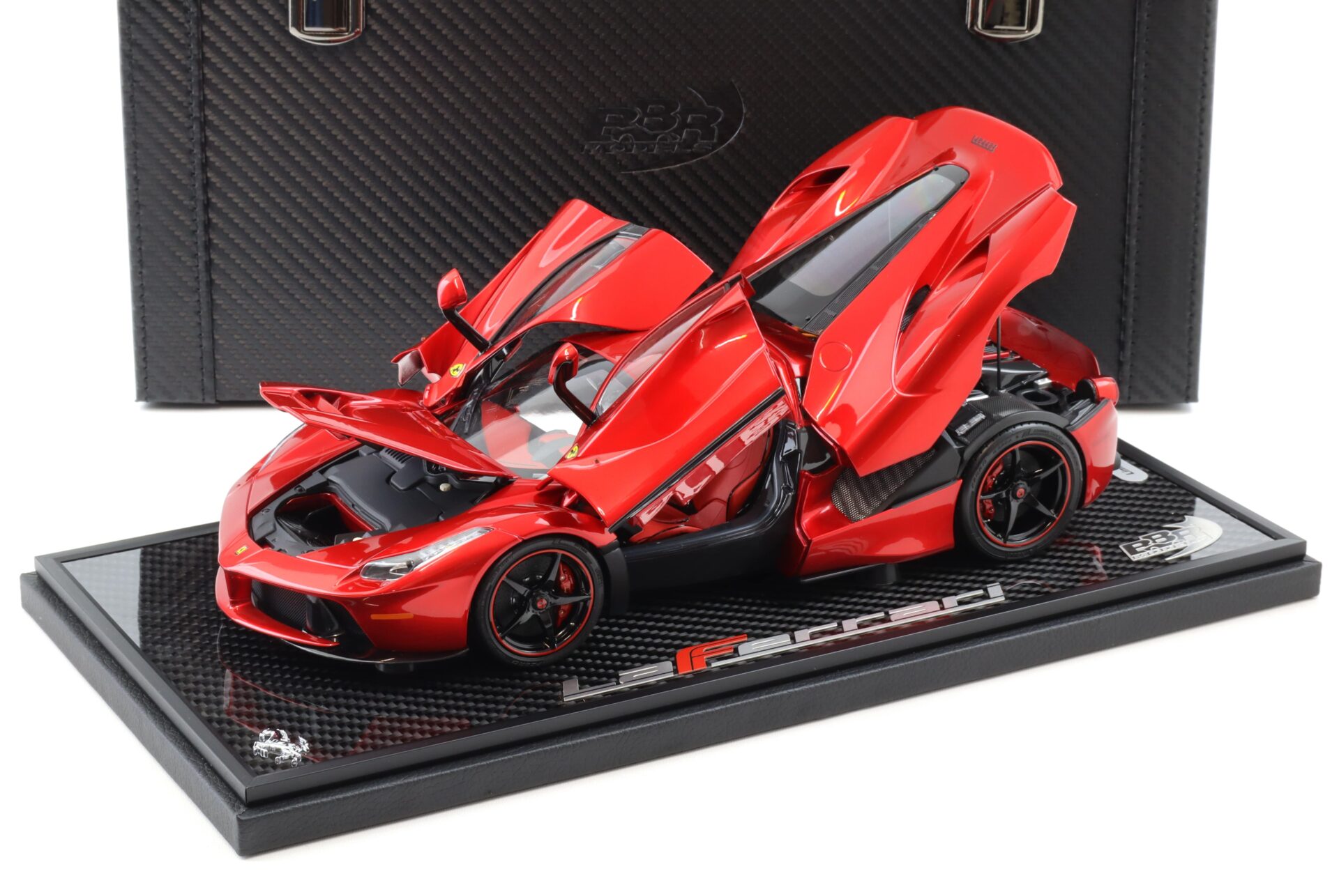 1:18 BBR Ferrari LaFerrari Rosso Fuoco One off Special L.Hamilton Special Pack - Limited 20 pcs.