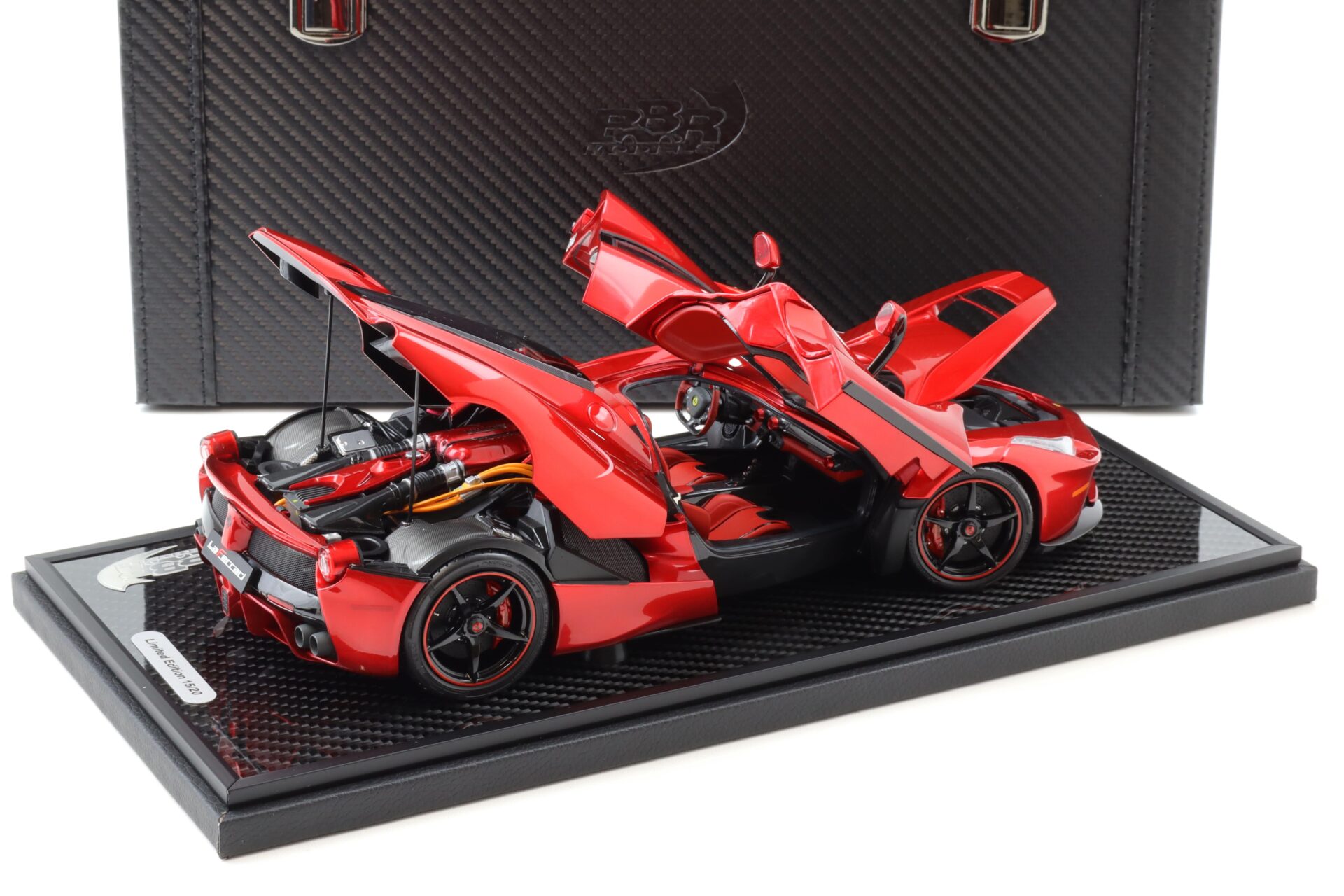 1:18 BBR Ferrari LaFerrari Rosso Fuoco One off Special L.Hamilton Special Pack - Limited 20 pcs.