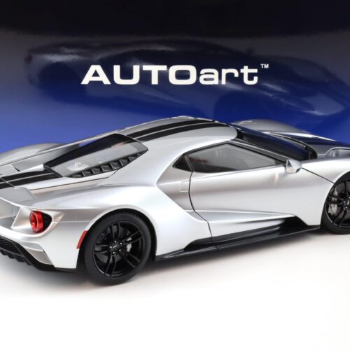 1:12 AUTOart Ford GT 2017 ingot silver/ black stripes 12108