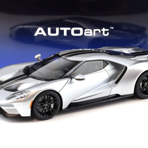 1:12 AUTOart Ford GT 2017 ingot silver/ black stripes 12108
