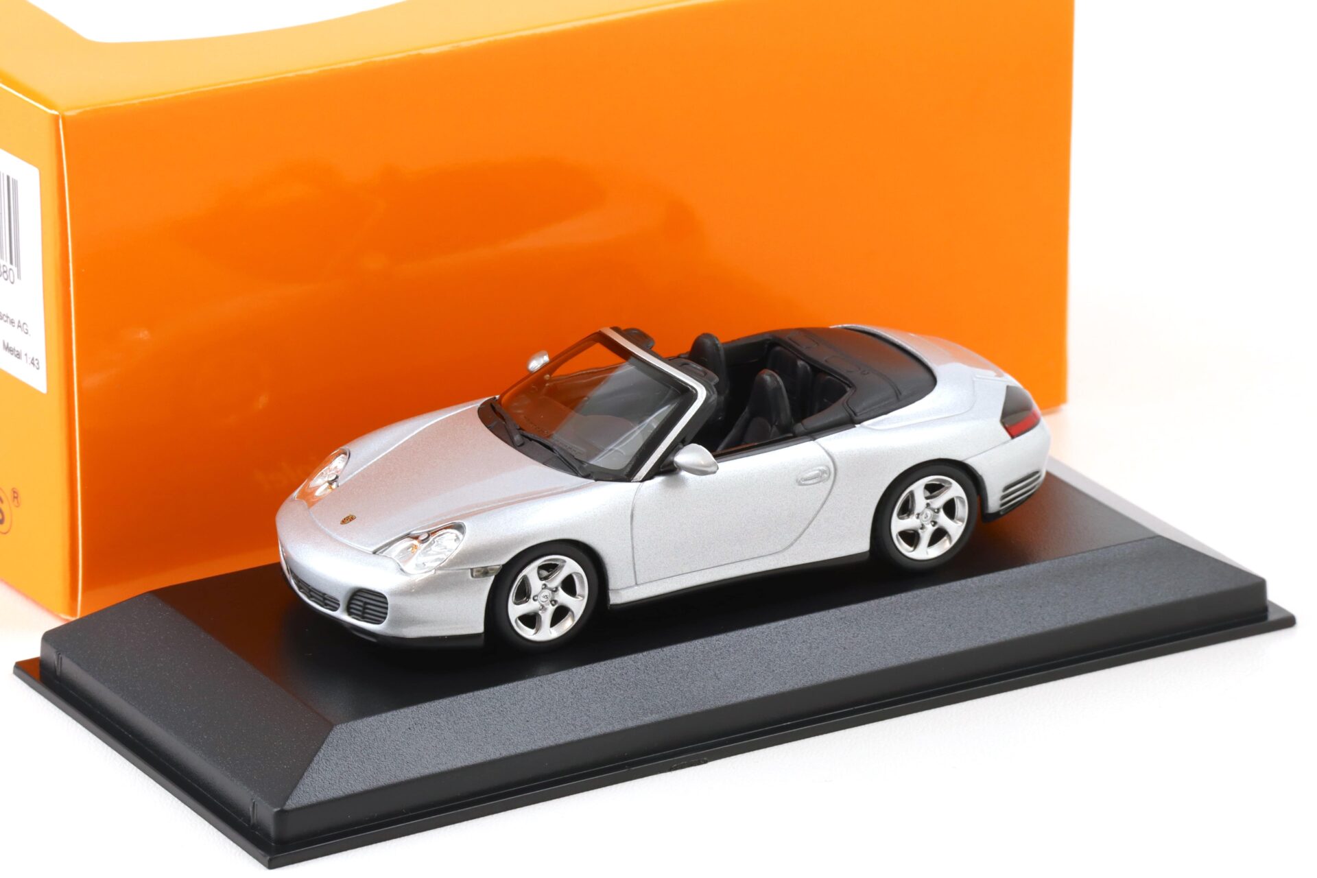 1:43 Minichamps Maxichamps Porsche 911 996 Carrera 4S Cabriolet 2003 silver metallic