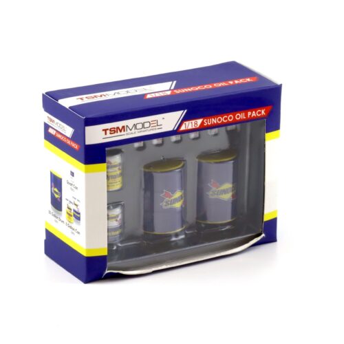 1:18 TSM SUNOCO Oil Pack Set Diorama Zubehör yellow/blue TSM12AC22