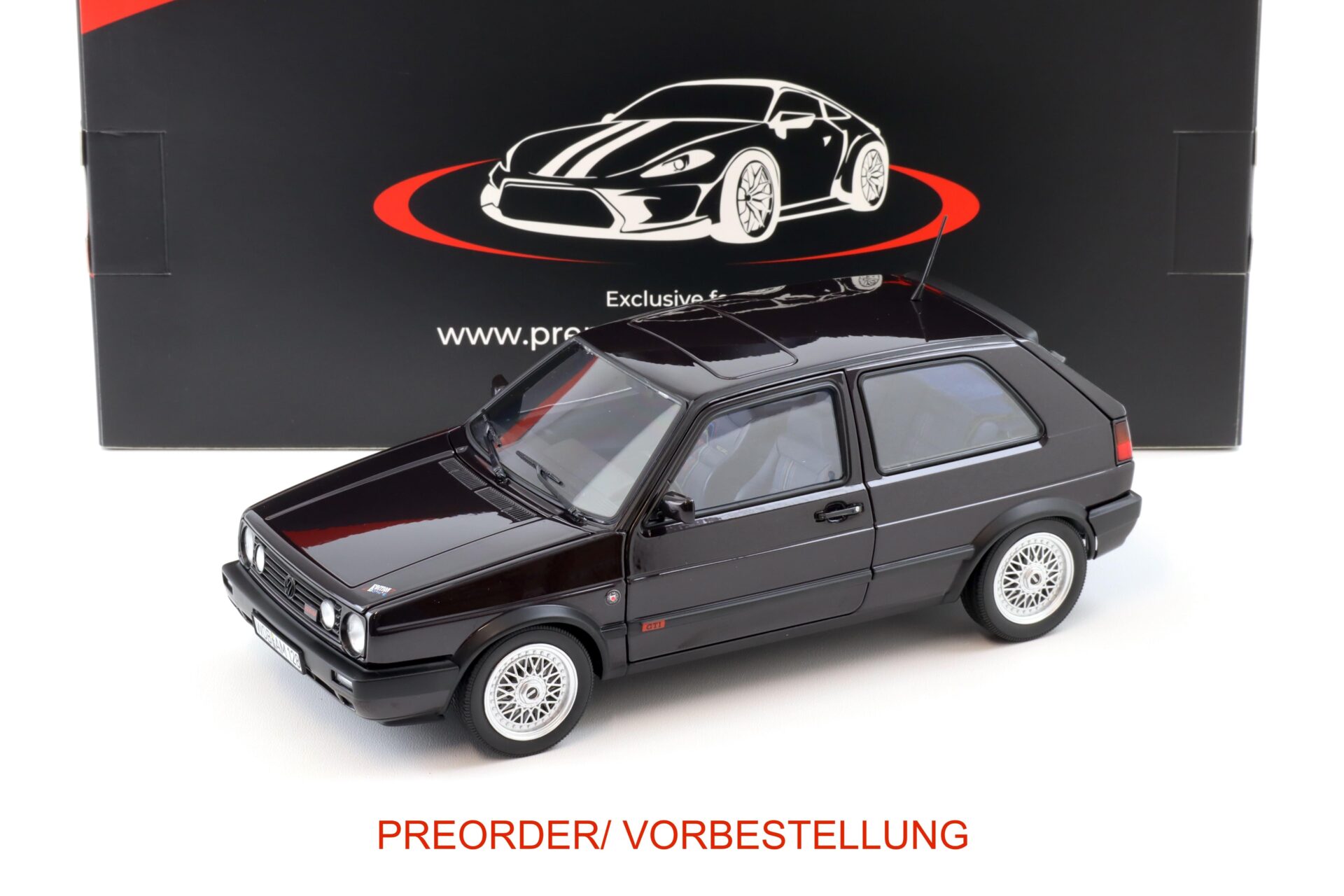PREORDER: 1:18 Norev VW Golf 2 GTI G60 Edition One 1990 Dark Burgundy - Limited 999 pcs.