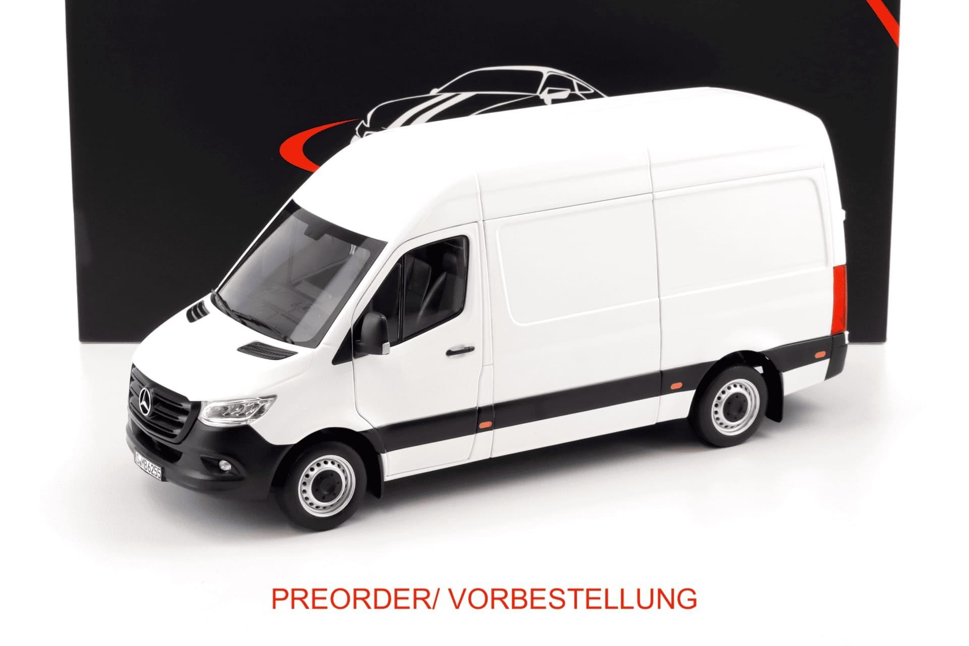 PREORDER: 1:18 Norev Mercedes Sprinter Kasten 2018 white - Limited 1000 pcs.