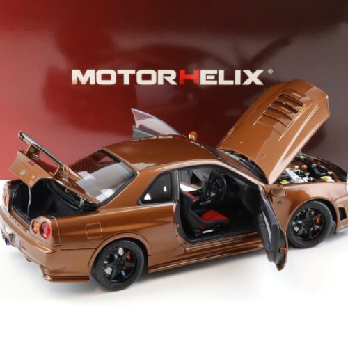 1:18 Motorhelix Nissan Skyline R34 Customized metallic bronze M83414