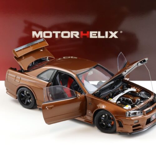 1:18 Motorhelix Nissan Skyline R34 Customized metallic bronze M83414