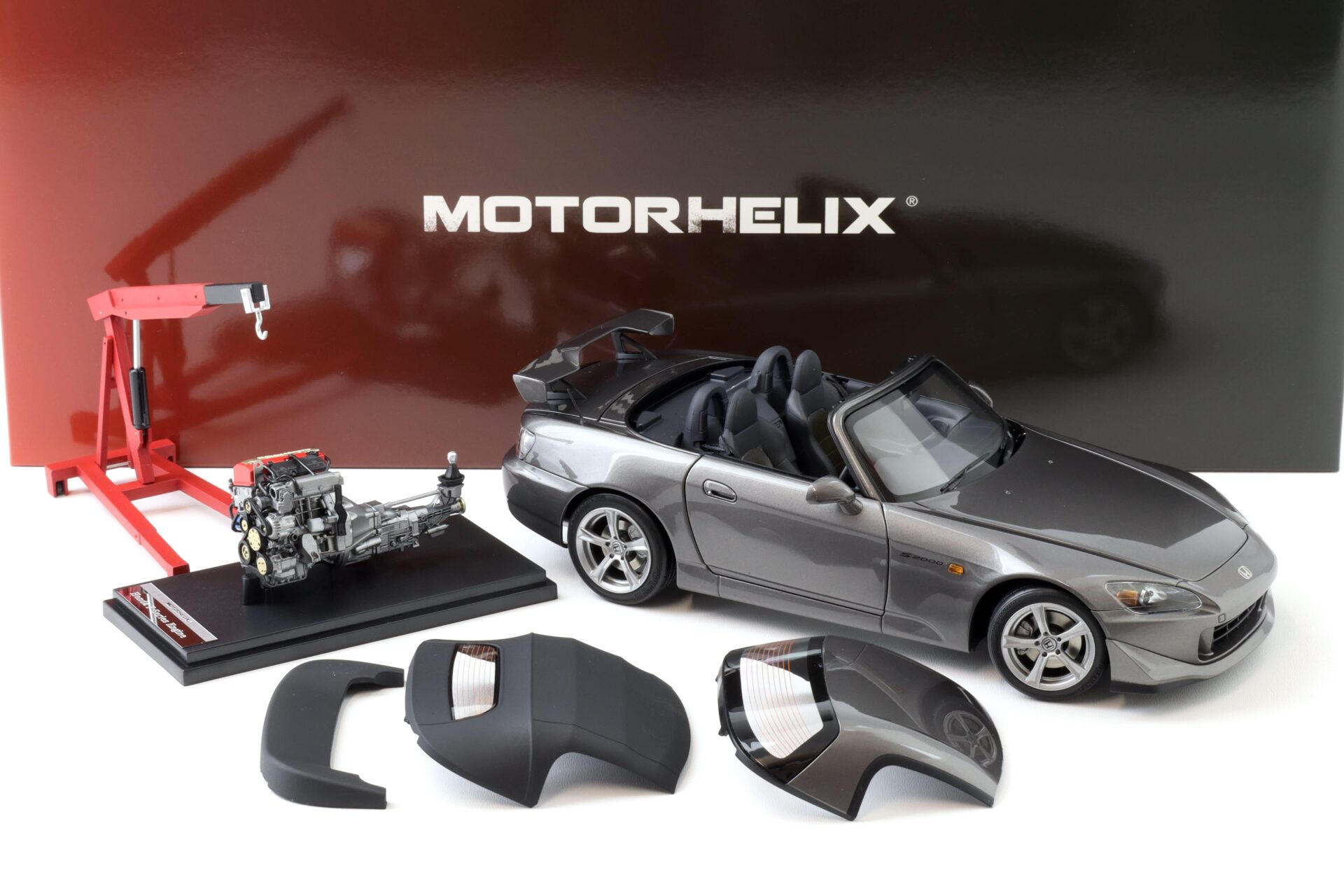 1:18 Motorhelix Honda S2000 (AP2) Type S Moon Rock metallic + engine M85111