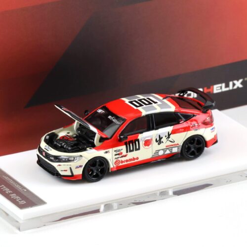 1:64 Motorhelix Honda Civic Type R (FL5) Idemitsu Livery red M65427