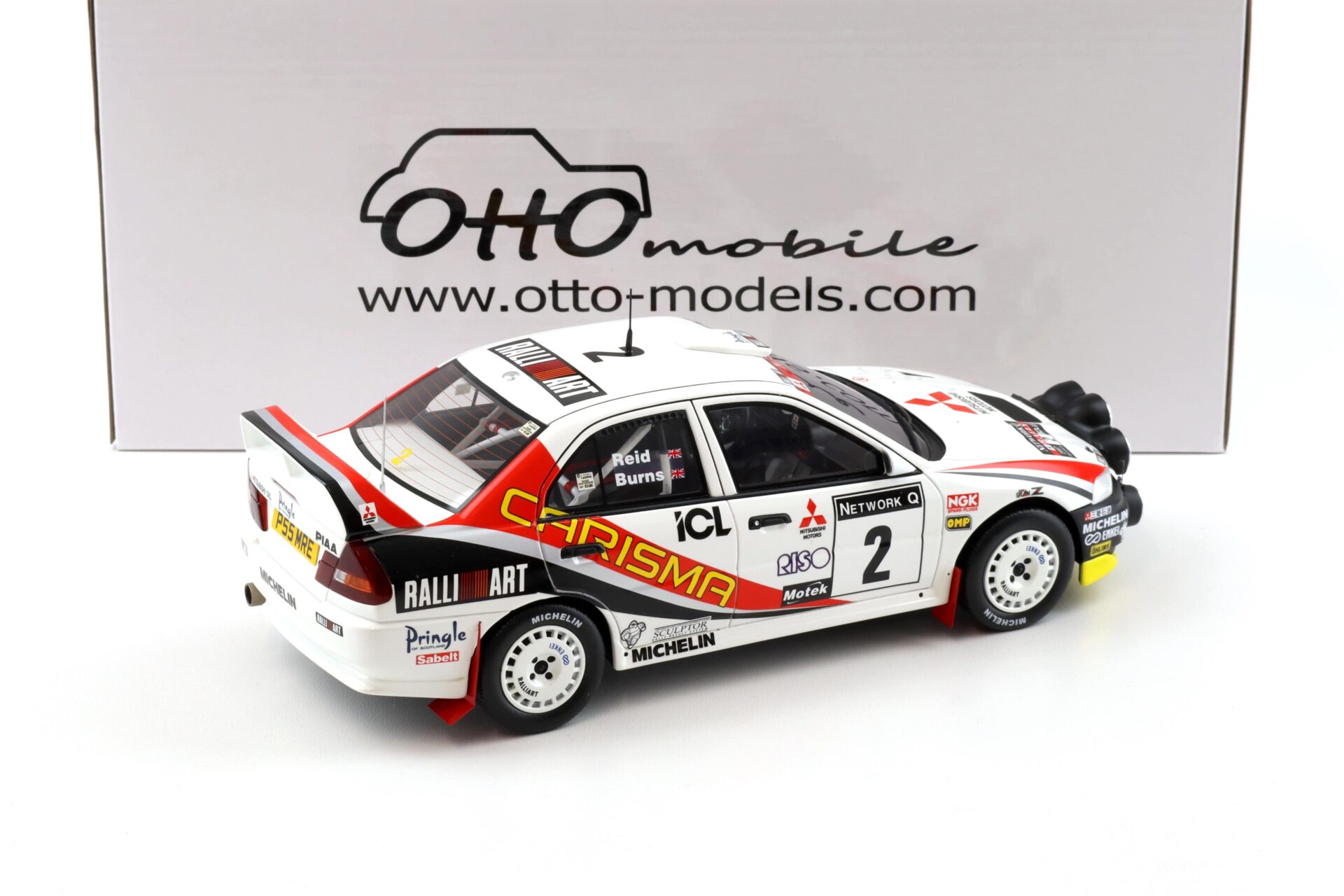 1:18 OTTO mobile OT1192 Mitsubishi Carisma GT Gr.A RAC Rally 1997 Burns #2