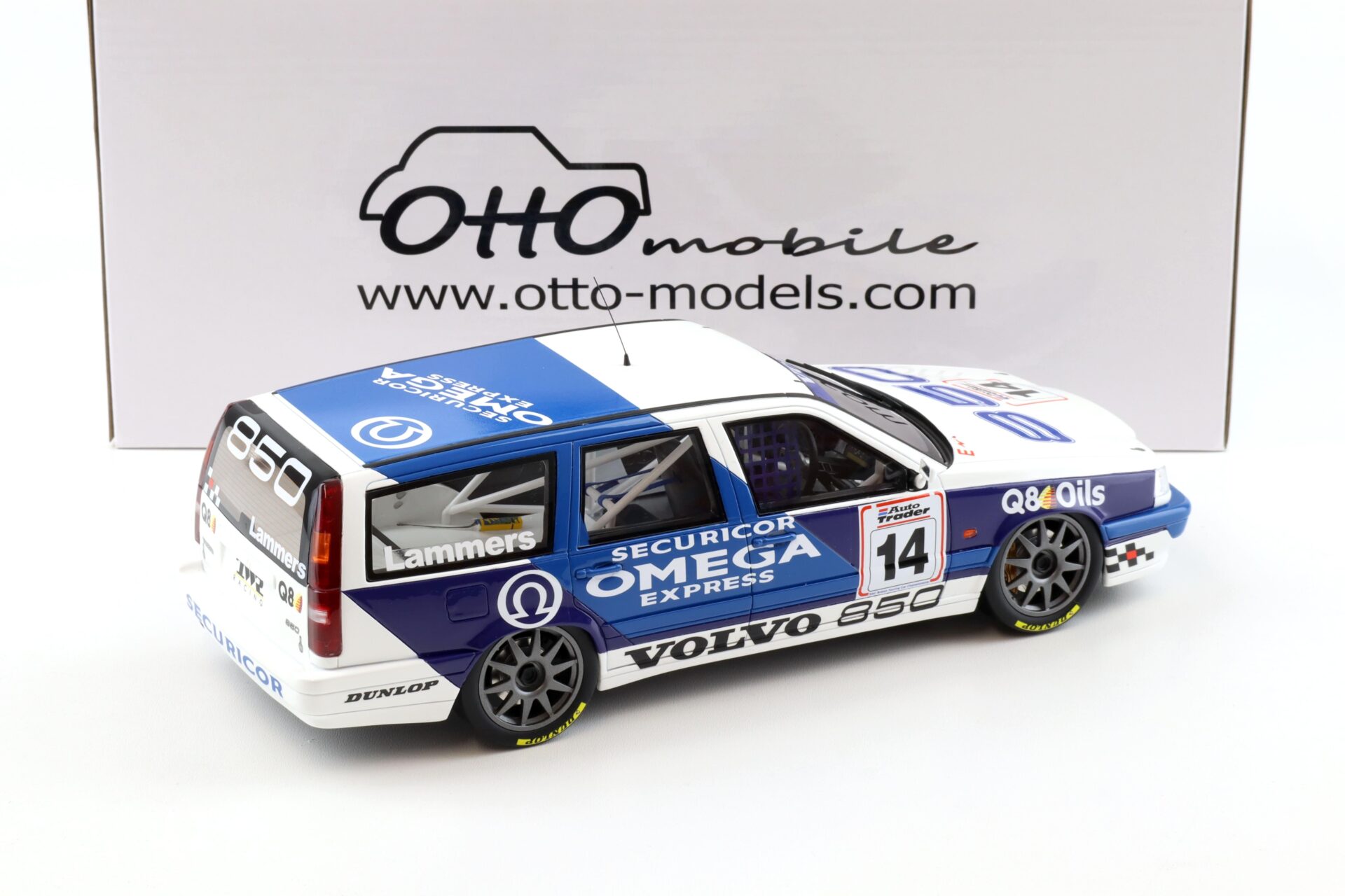 1:18 OTTO mobile OT482 Volvo 850 Estate BTCC 1994 Jan Lammers #14 white/ blue