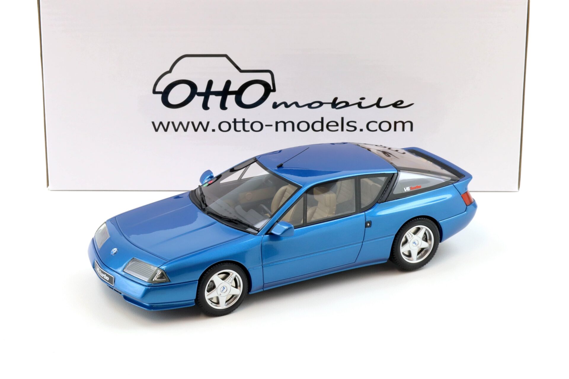 1:18 OTTO mobile OT1146 Alpine GTA V6 Turbo Coupe blue Alpine metallic 1990