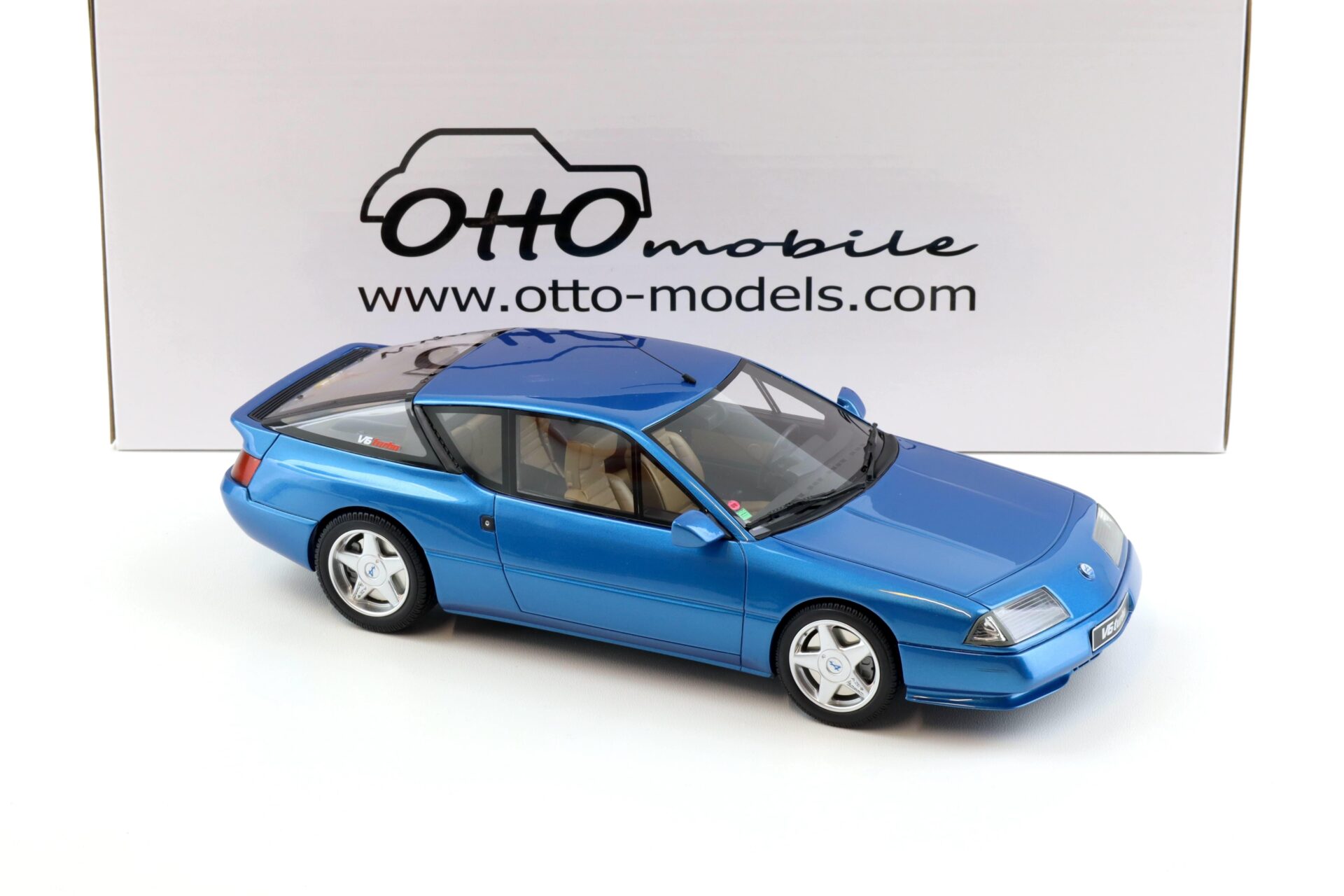 1:18 OTTO mobile OT1146 Alpine GTA V6 Turbo Coupe blue Alpine metallic 1990