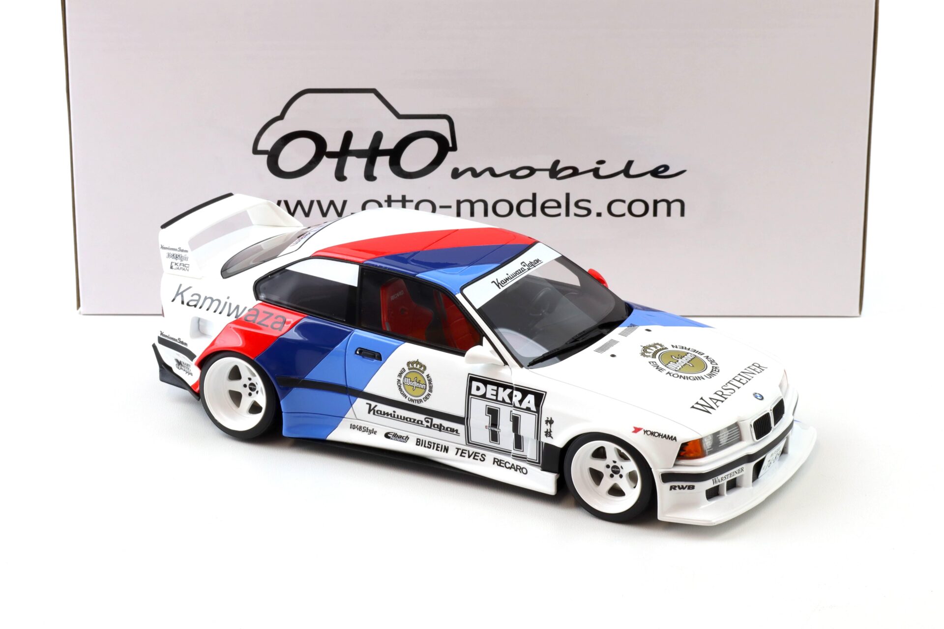 1:18 OTTO mobile OT1176 BMW E36 Khyzyl Saleem white 2024 Kamiwaza