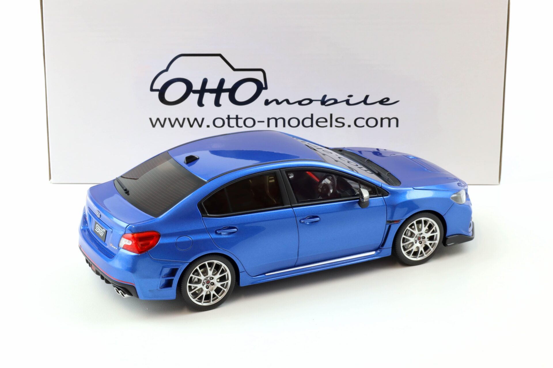1:18 OTTO mobile OT1182 Subaru WRX STI S207 WR Sedan blue pearl 2015