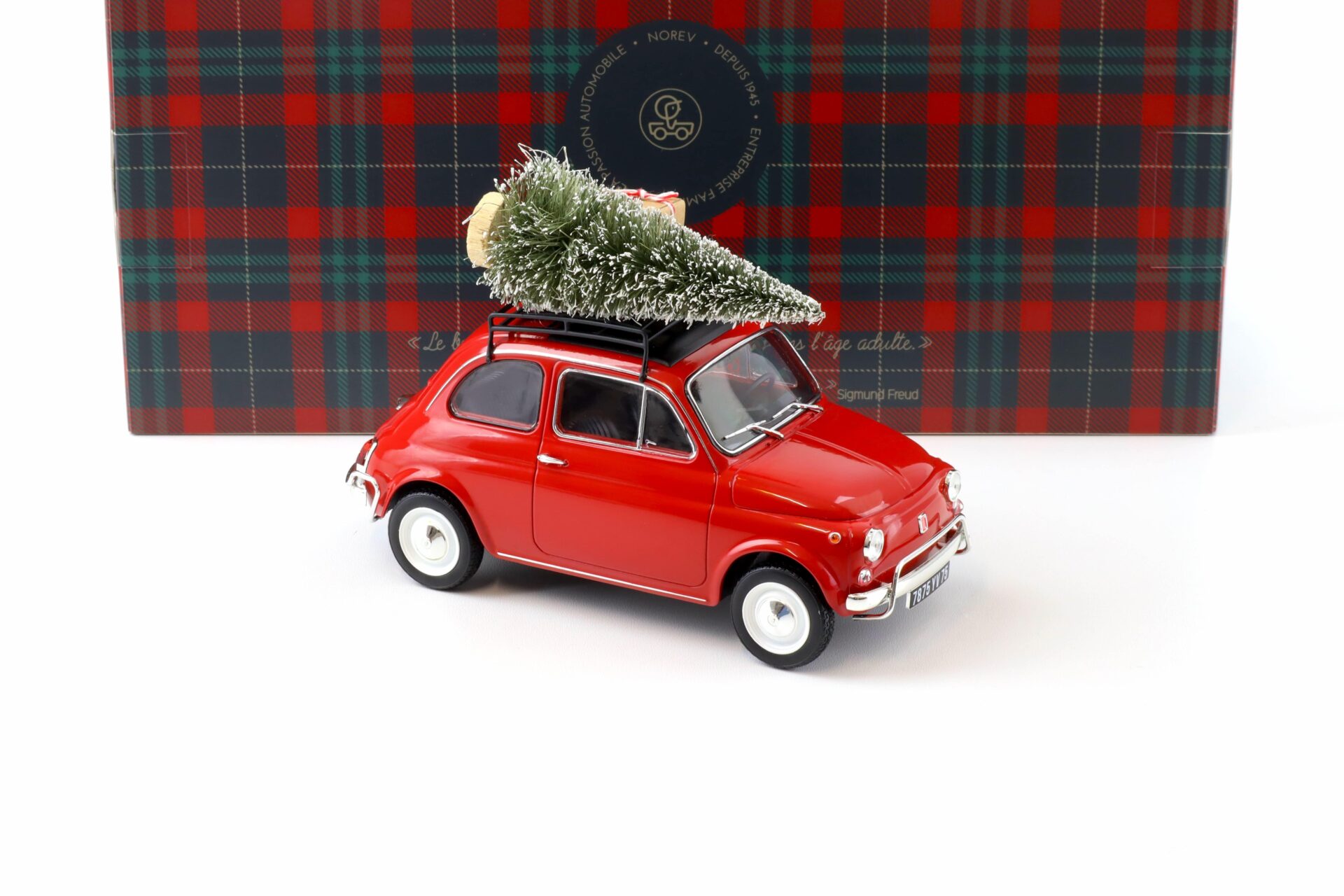 1:18 Norev Fiat 500 L 1968 red Christmas Edition Weihnachten