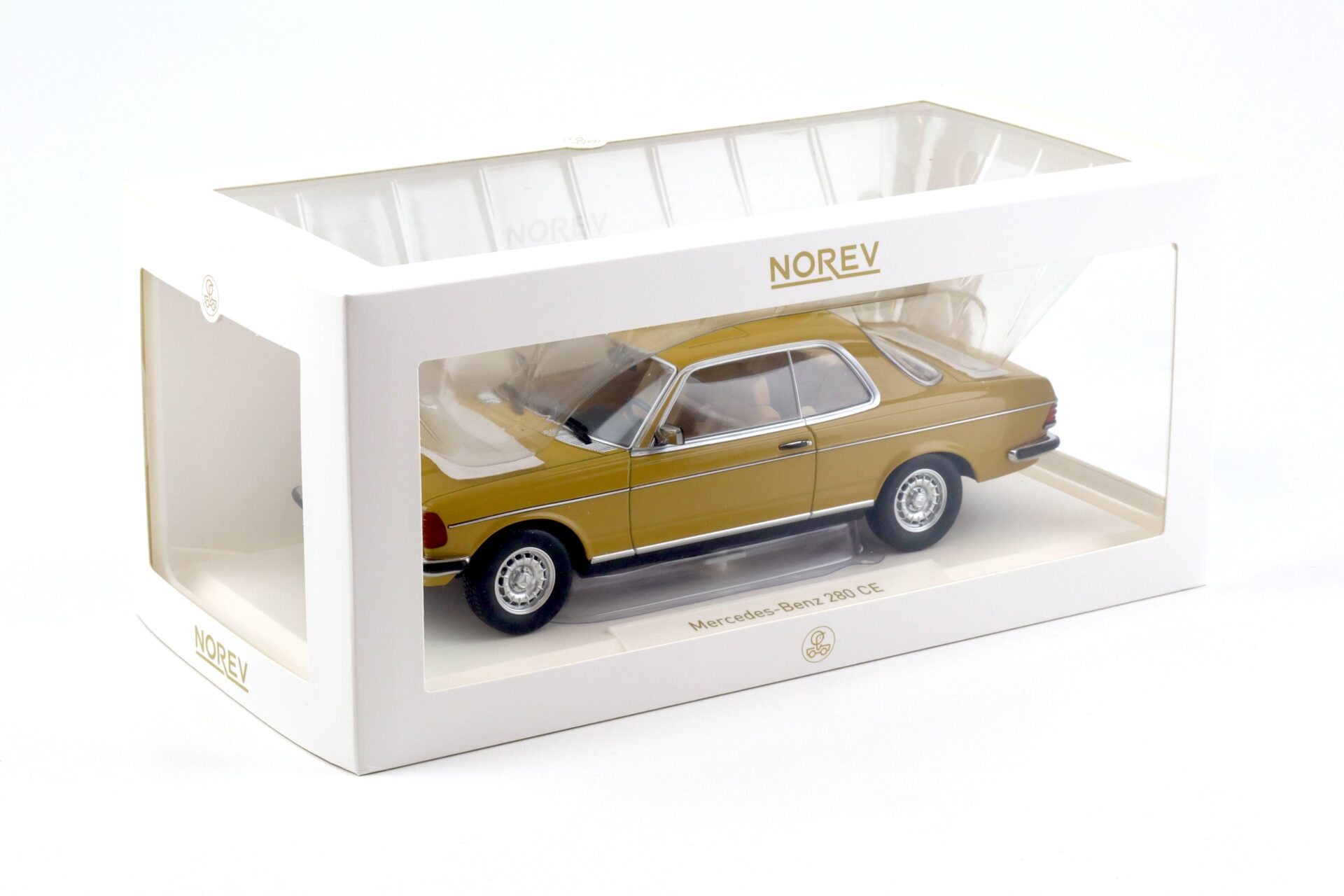 1:18 Norev Mercedes 280 CE Coupe 1980 Sahara yellow