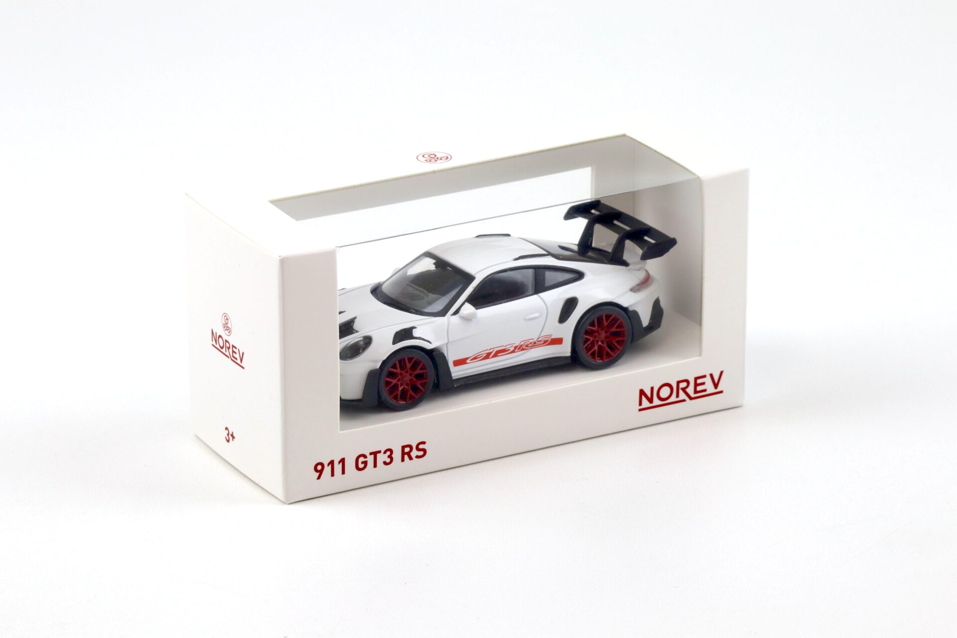 1:43 Norev Jet Car Porsche 911 (992) GT3 RS white/ pyro red 2022