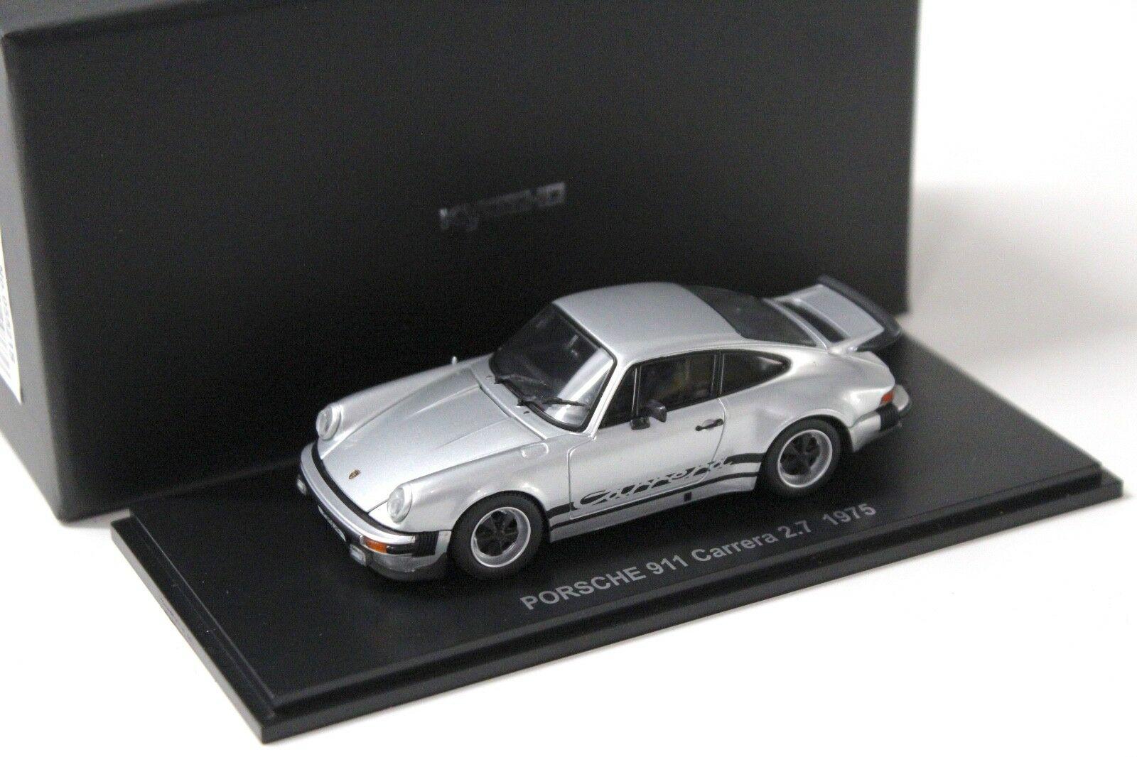 1:43 Kyosho Porsche 911 Carrera 2.7 silver 1975
