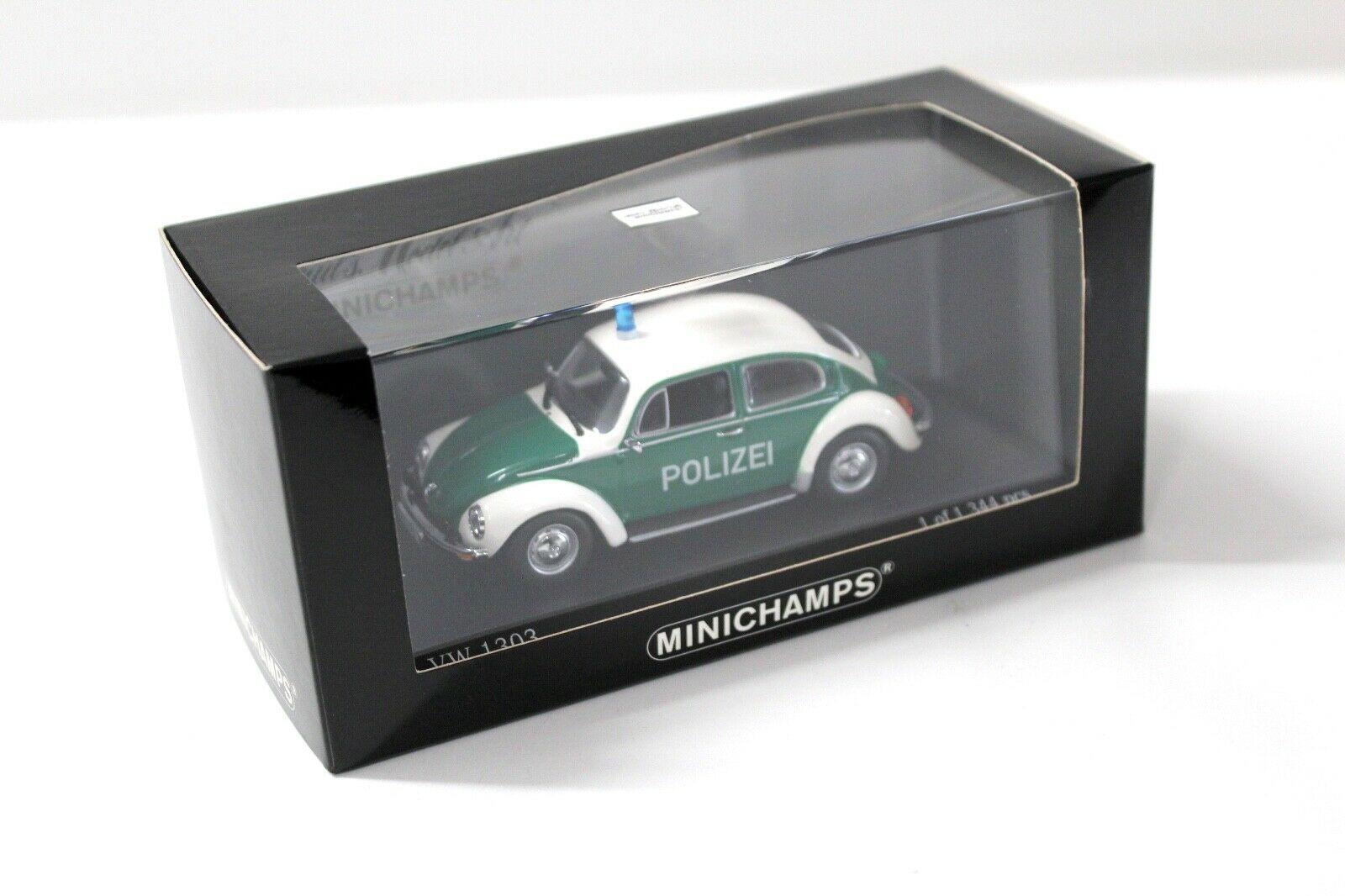 1:43 Minichamps VW Käfer 1303 Polizei Braunschweig green/ white