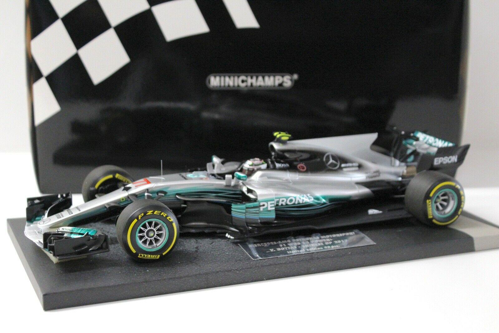 1:18 Minichamps Mercedes AMG Petronas F1 W08 EQ Bottas China GP 2017