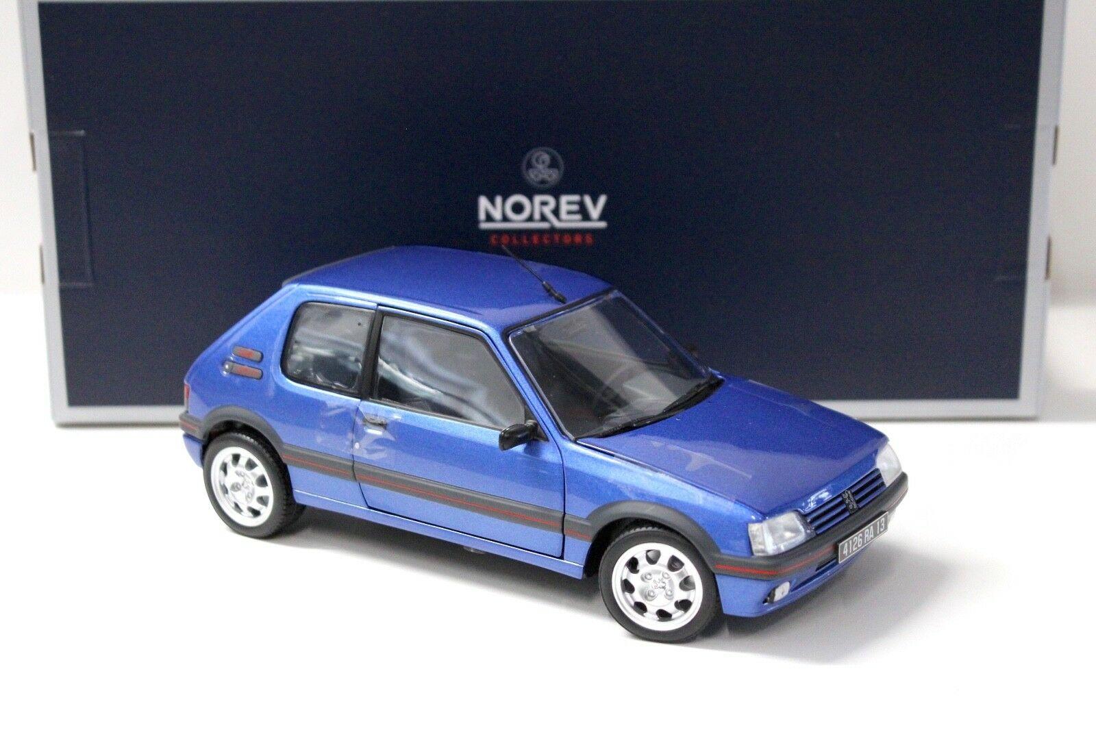 1:18 Norev Peugeot 205 GTI 1.9 Miami blue 1992