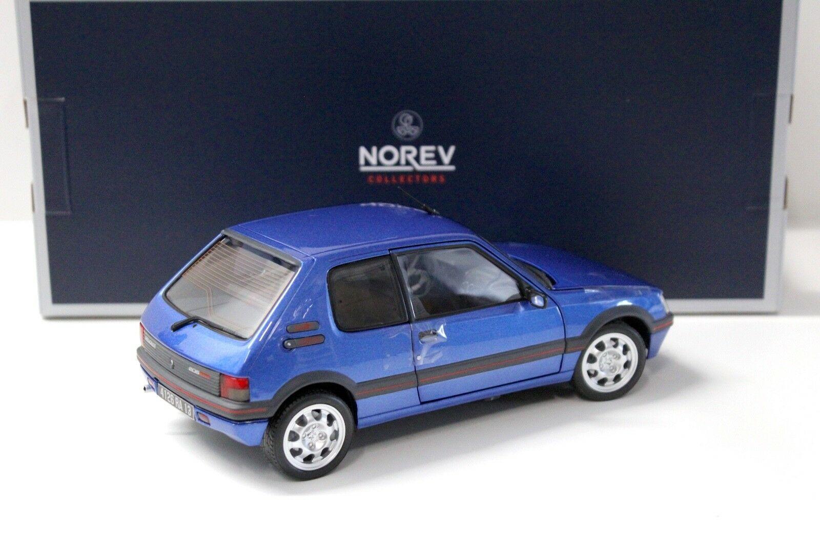 1:18 Norev Peugeot 205 GTI 1.9 Miami blue 1992