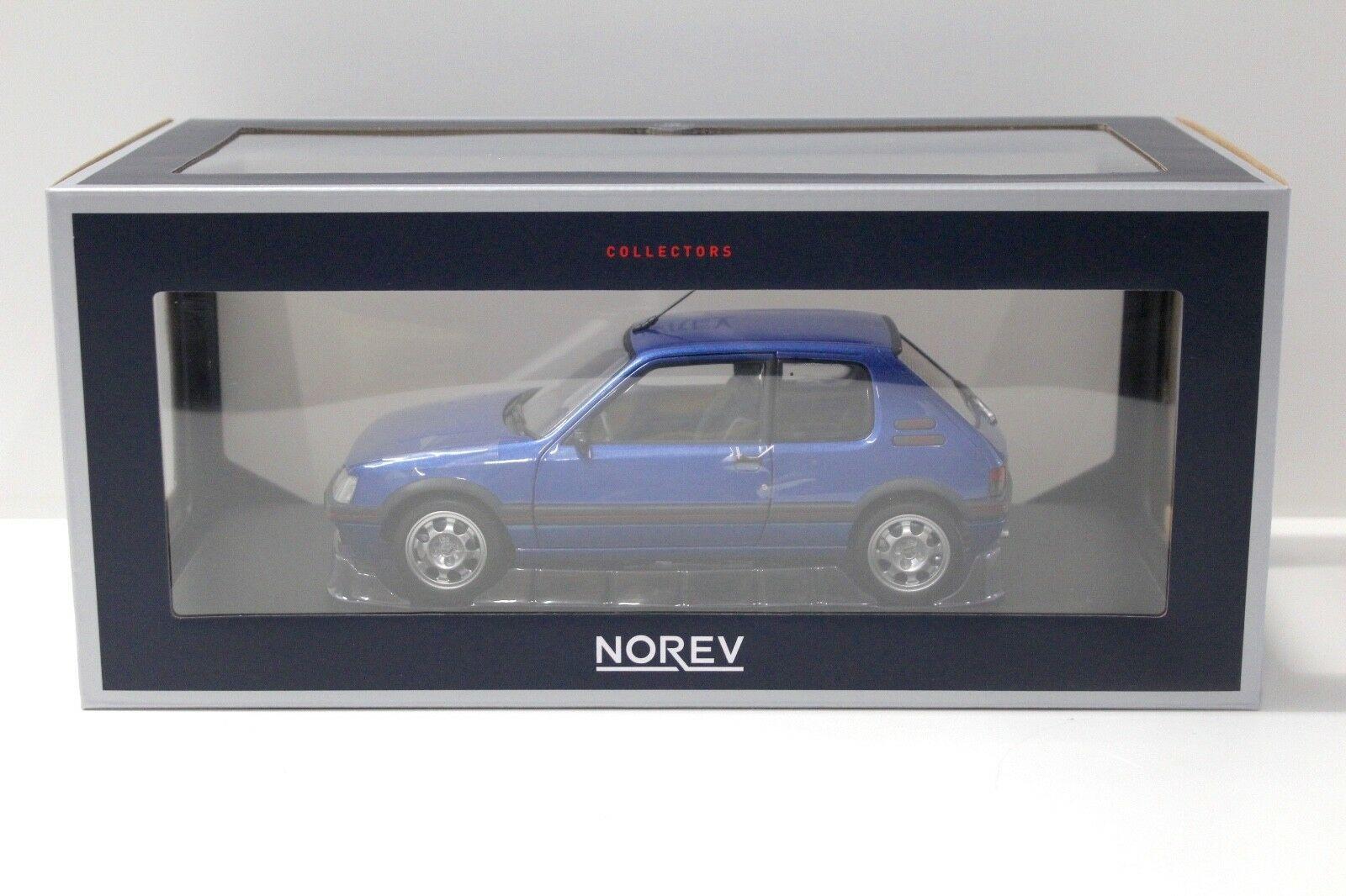1:18 Norev Peugeot 205 GTI 1.9 Miami blue 1992