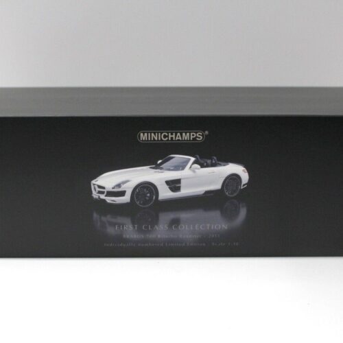 1:18 Minichamps Mercedes SLS Brabus 700 Biturbo Roadster white 2013 - Image 5