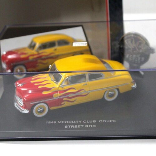 1:43 Eagle 1949 Mercury Club Coupe Street Rod flames yellow/ red - Image 2