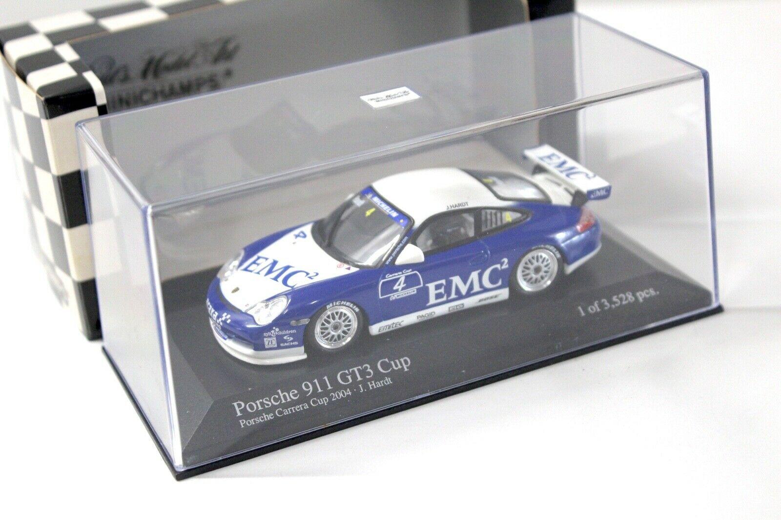1:43 Minichamps Porsche 911 996 GT3 CUP 2004 Hardt #4 EMC