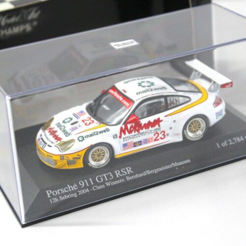 1:43 Minichamps Porsche 911 996 GT3 RSR 12h Sebring 2004 #23