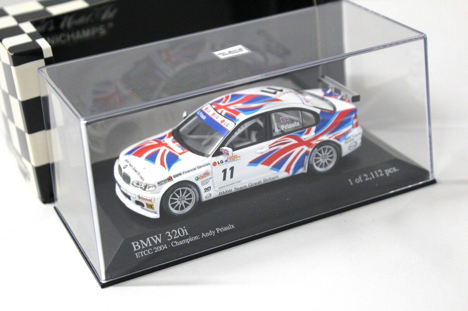 1:43 Minichamps BMW 320i ETCC 2004 Andy Priaulx #11