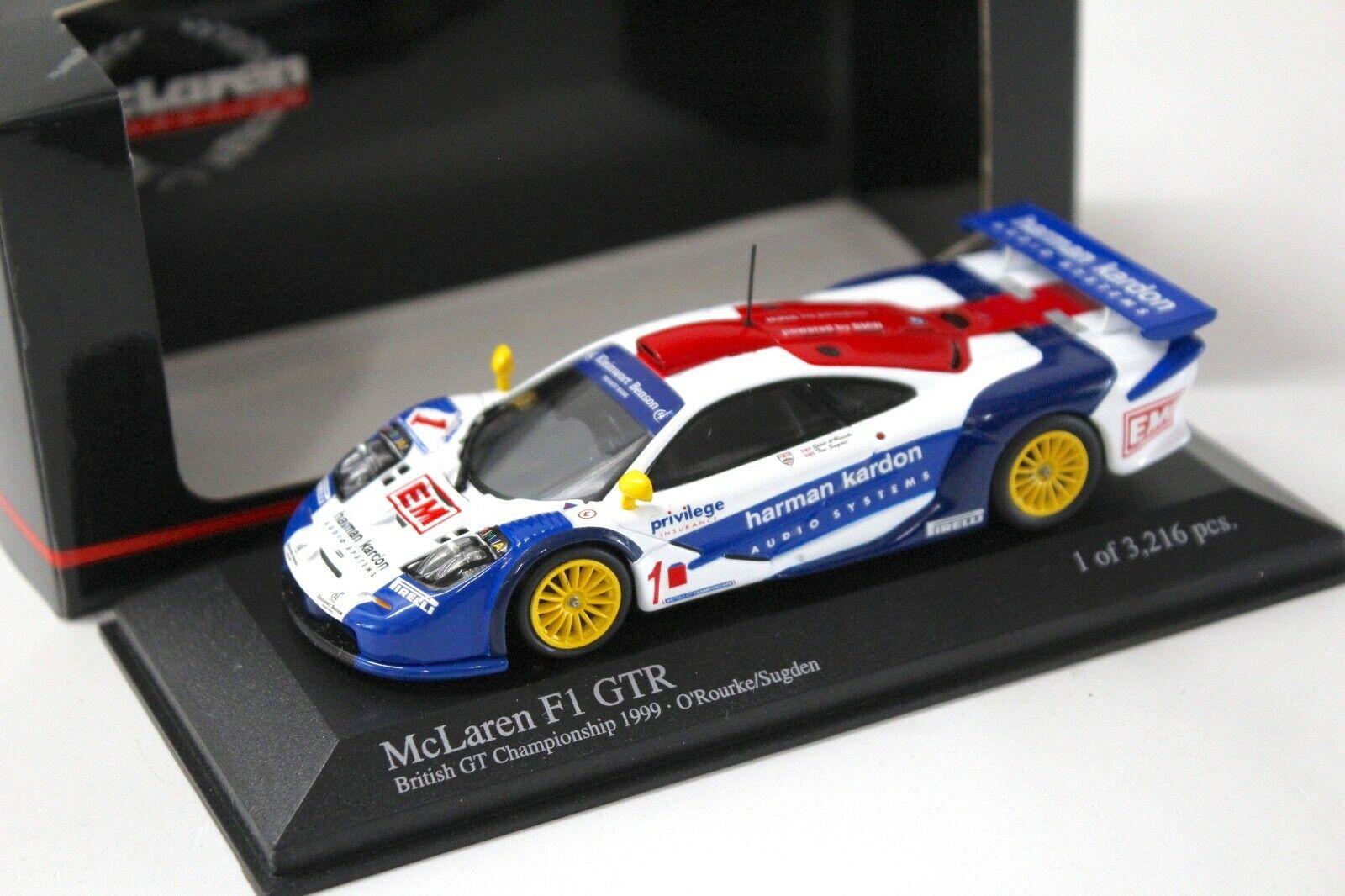 1:43 Minichamps McLaren F1 GTR British GT 1999 Rourke #1