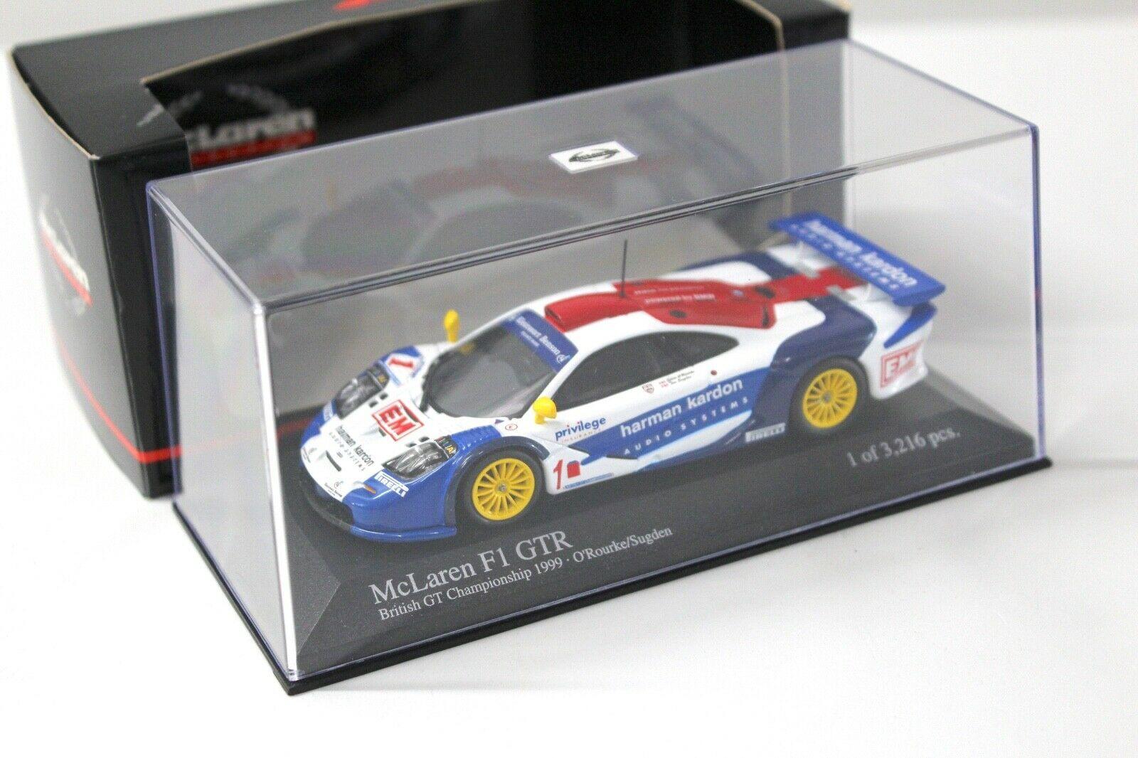 1:43 Minichamps McLaren F1 GTR British GT 1999 Rourke #1