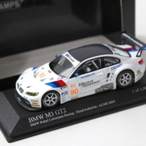 1:43 Minichamps BMW M3 GT2 Hand/Auberlen ALMS 2009 #90 white