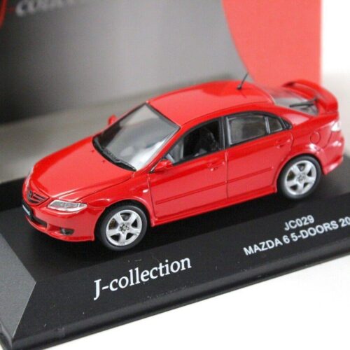 1:43 J-Collection Mazda 6 Sedan 5-Doors red 2002