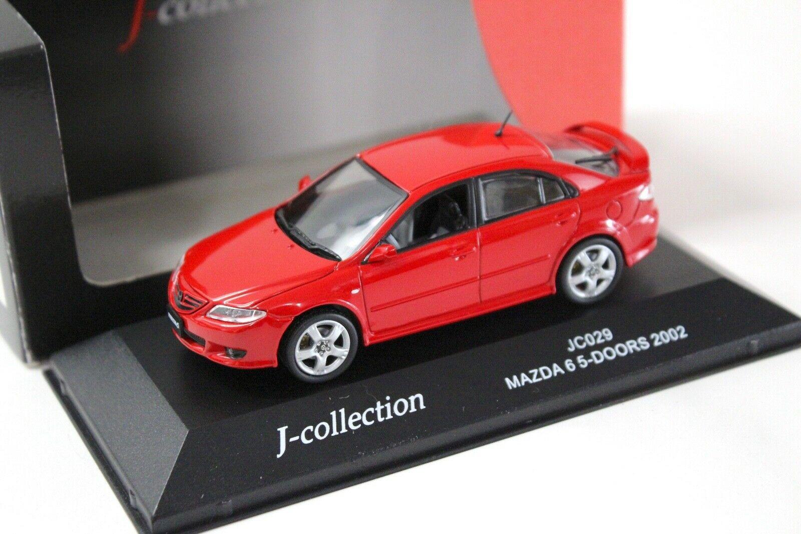 1:43 J-Collection Mazda 6 Sedan 5-Doors red 2002
