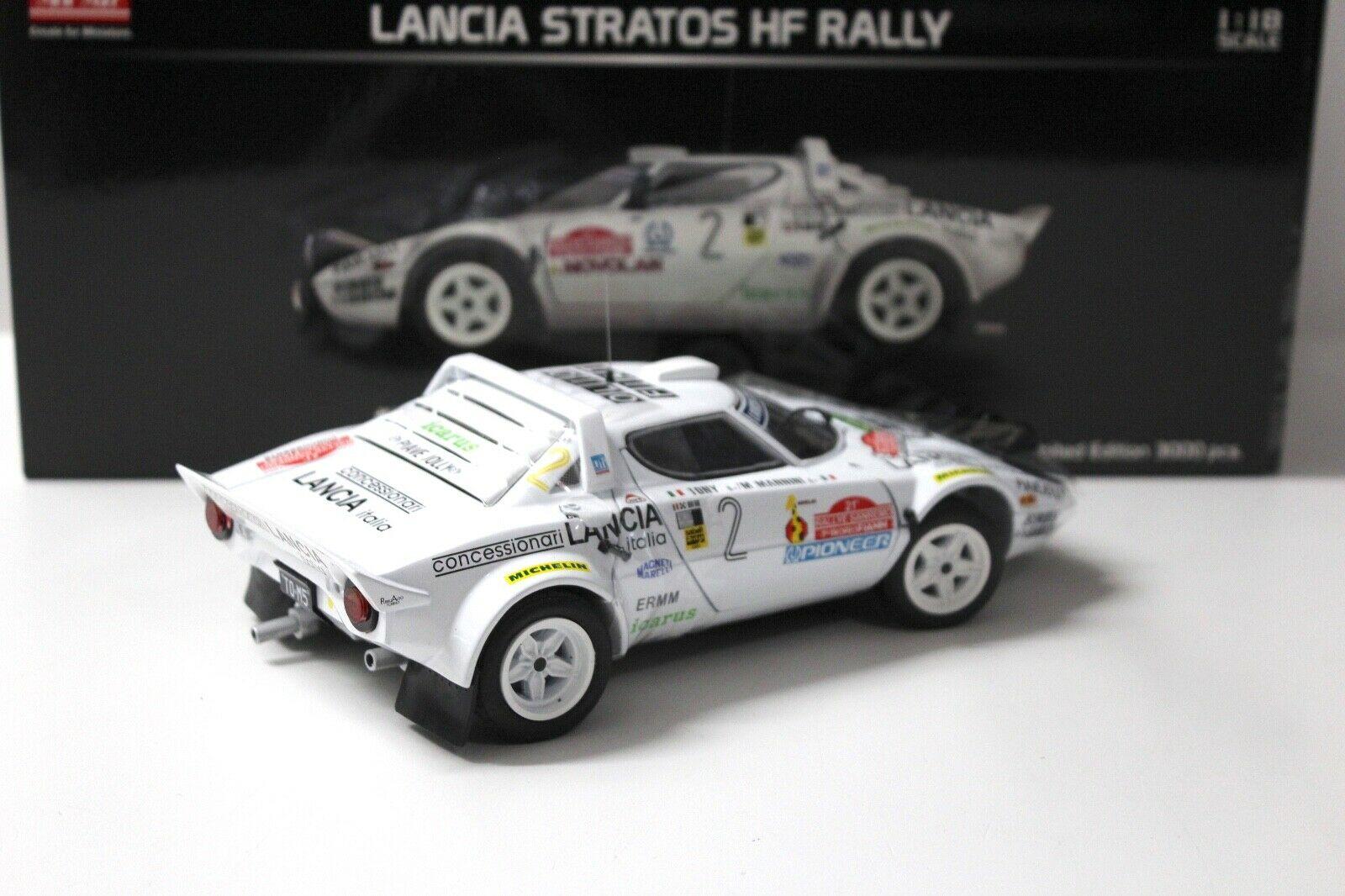 1:18 SunStar Lancia Stratos HF Rally Sanremo 1979 #2 white