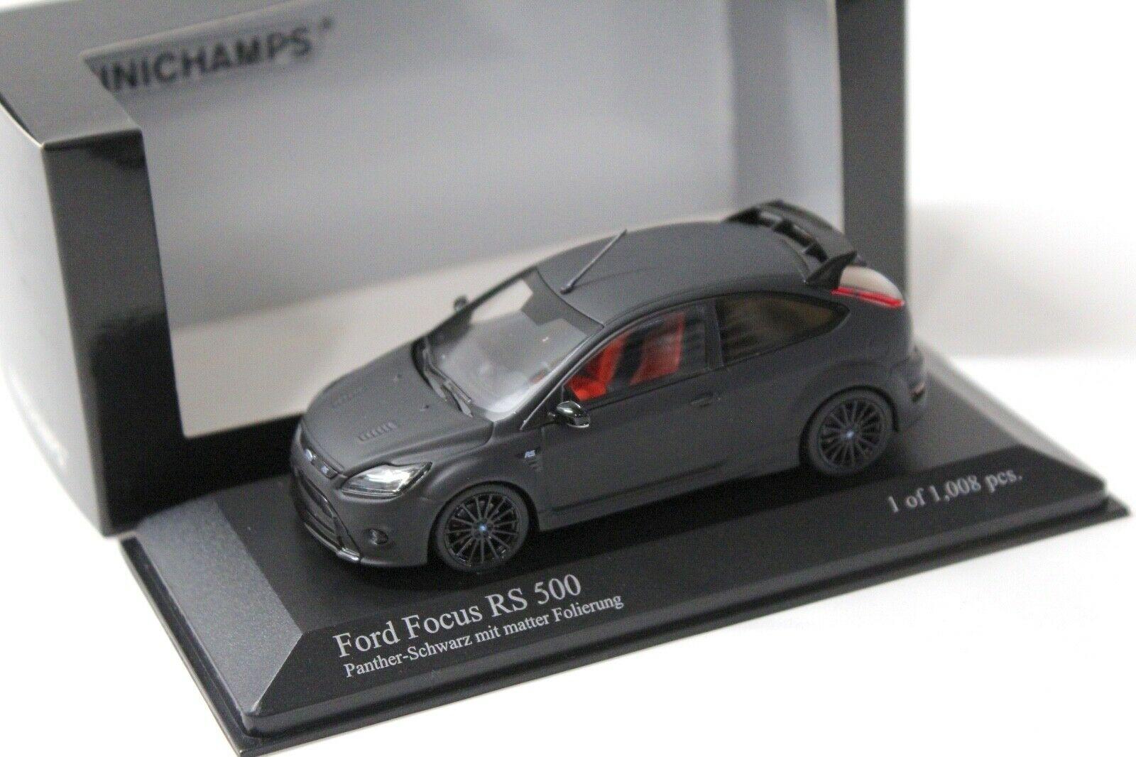 1:43 Minichamps Ford Focus RS 500 Panther black matt