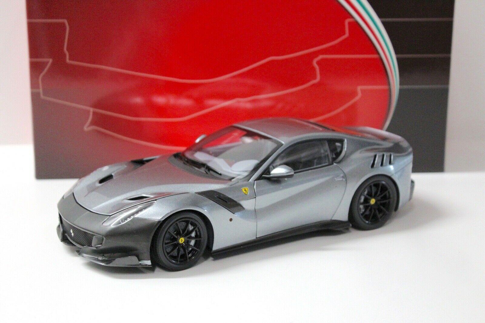 1:18 BBR Ferrari F12 TDF Titanium silver FULL OPENING