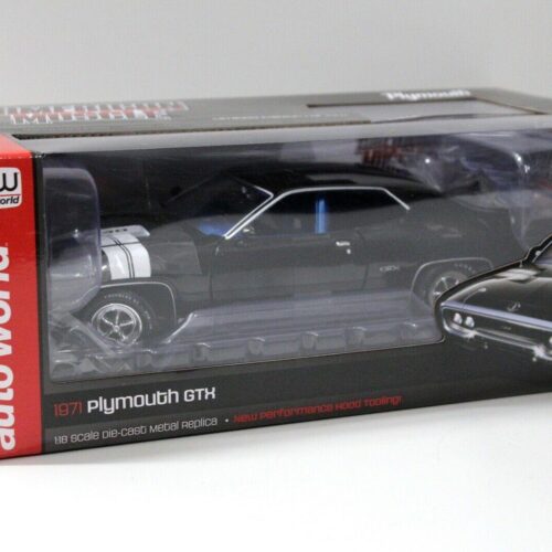 1:18 Auto World Plymouth GTX Coupe 1971 black