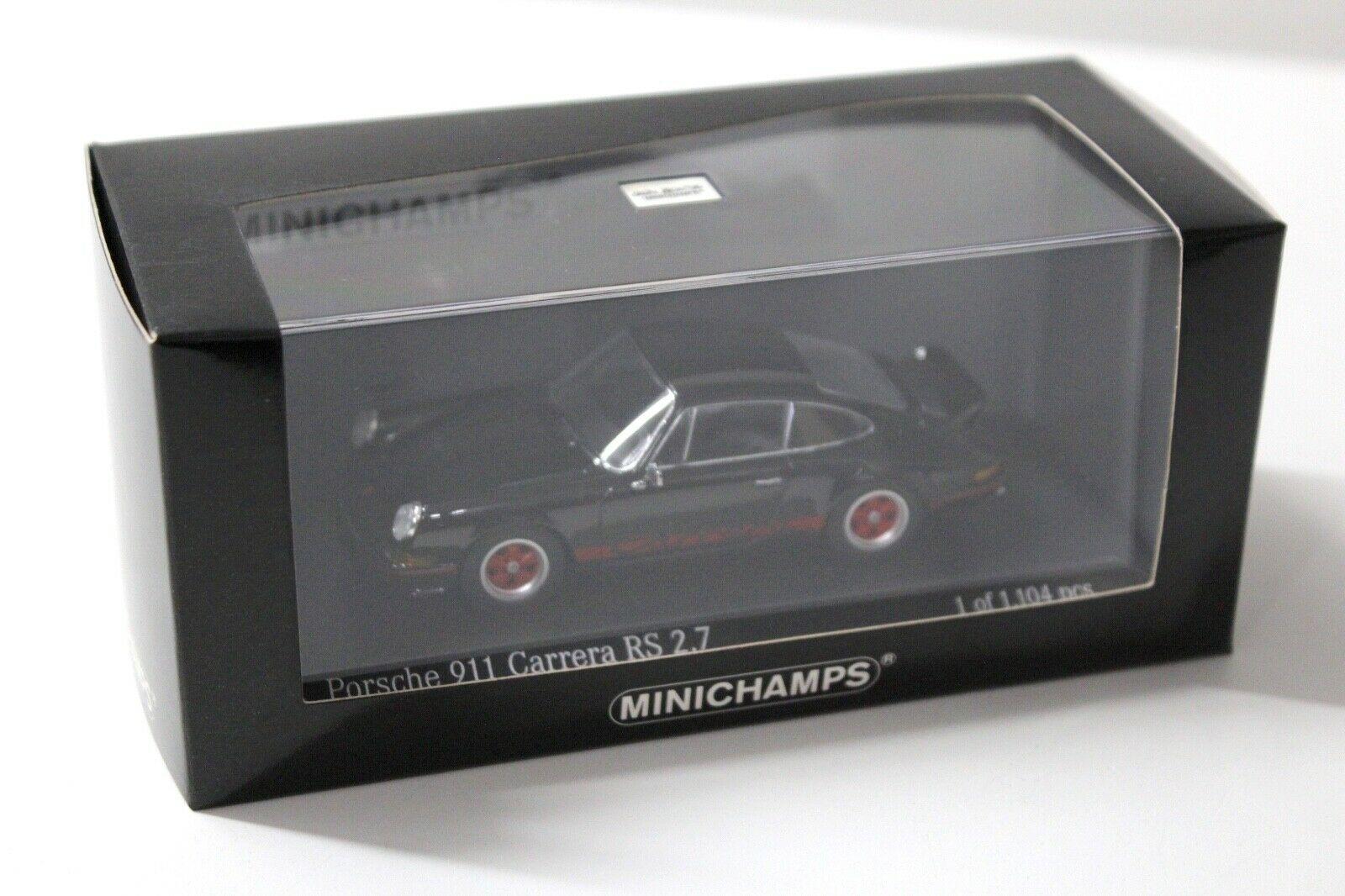 1:43 Minichamps Porsche 911 Carrera RS 2.7 black/ red