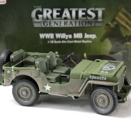 1:18 Auto World Willys Jeep US Army 1941 muddy green