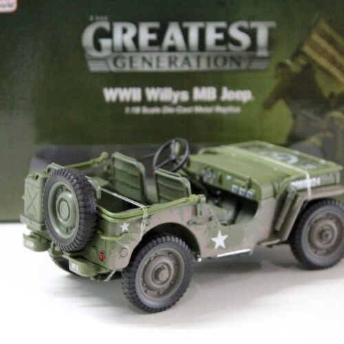 1:18 Auto World Willys Jeep US Army 1941 muddy green