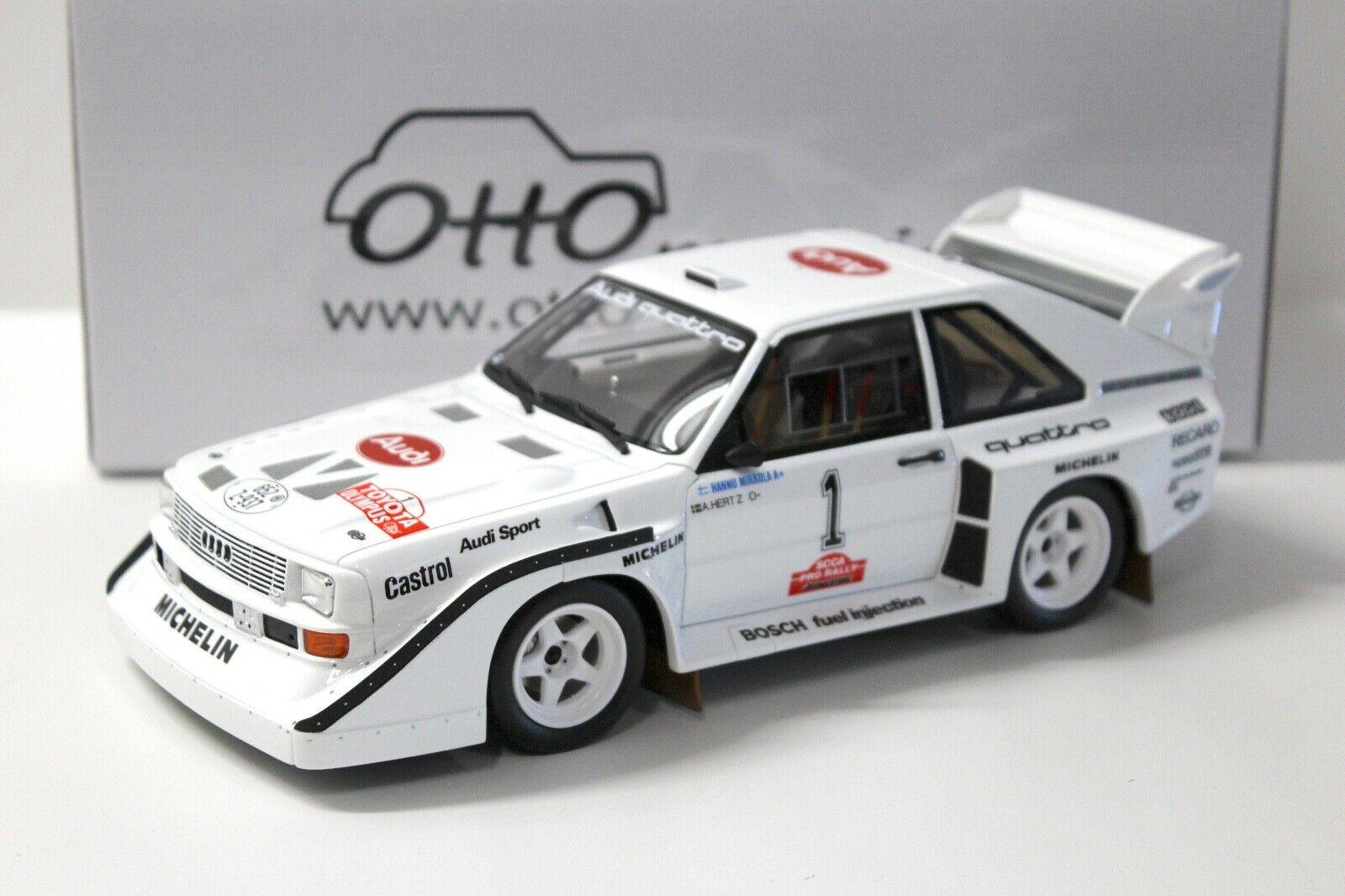 1:18 OTTO mobile OT757 Audi Sport Quattro S1 Olympus 1985 Rally #1