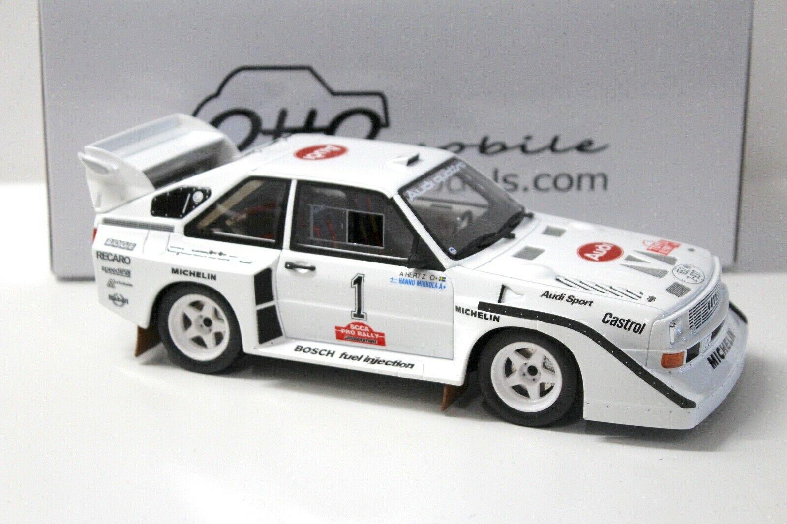 1:18 OTTO mobile OT757 Audi Sport Quattro S1 Olympus 1985 Rally #1