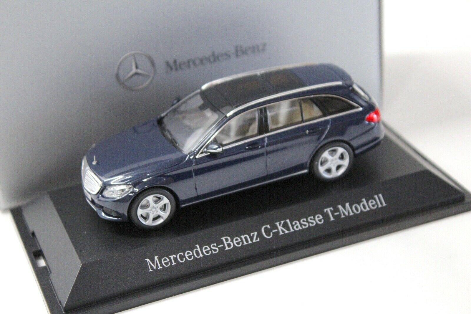1:43 Norev Mercedes C-Klasse T-Modell Exclusive blue DEALER VERSION