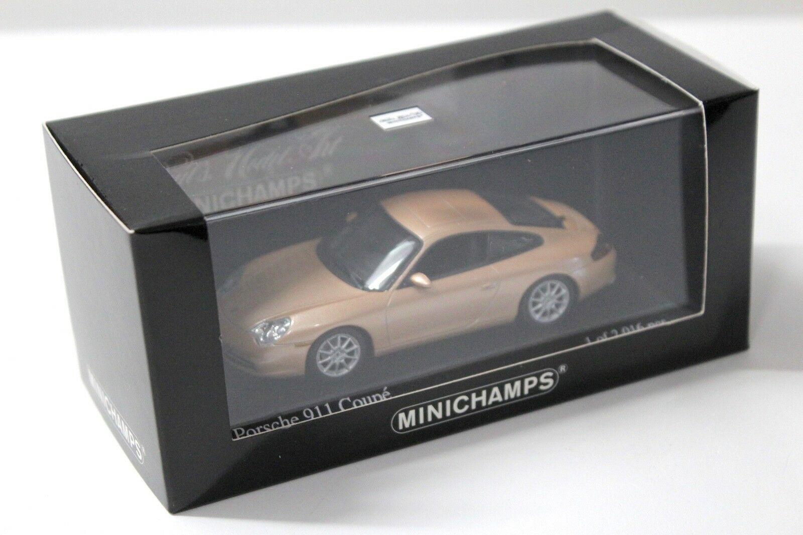 1:43 Minichamps Porsche 911 (996) Carrera Coupe Lachs silver