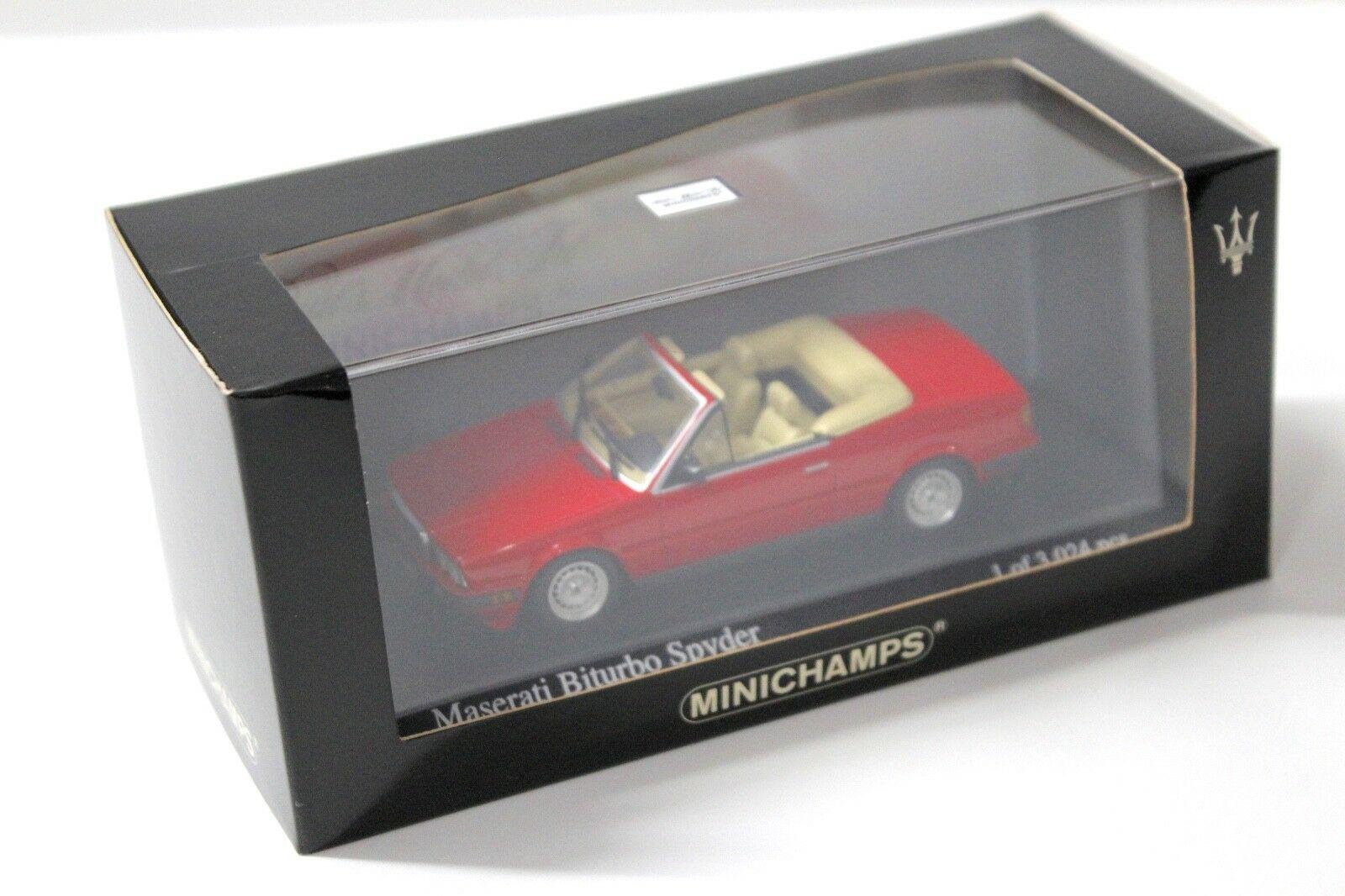 1:43 Minichamps Maserati Biturbo Spyder rosso red