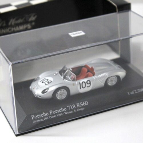 1:43 Minichamps Porsche 718 RS60 Gaisberg Hill Climb 1960 Greger #109 - Image 3